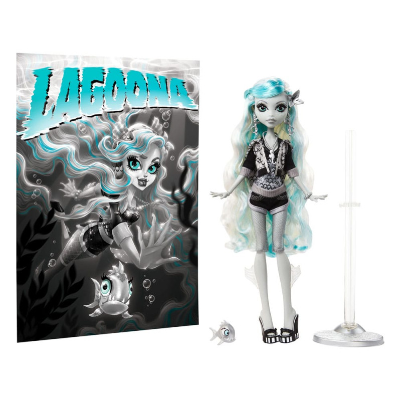Monster High Reel Drama Doll Lagoona Blue in Black And White 2