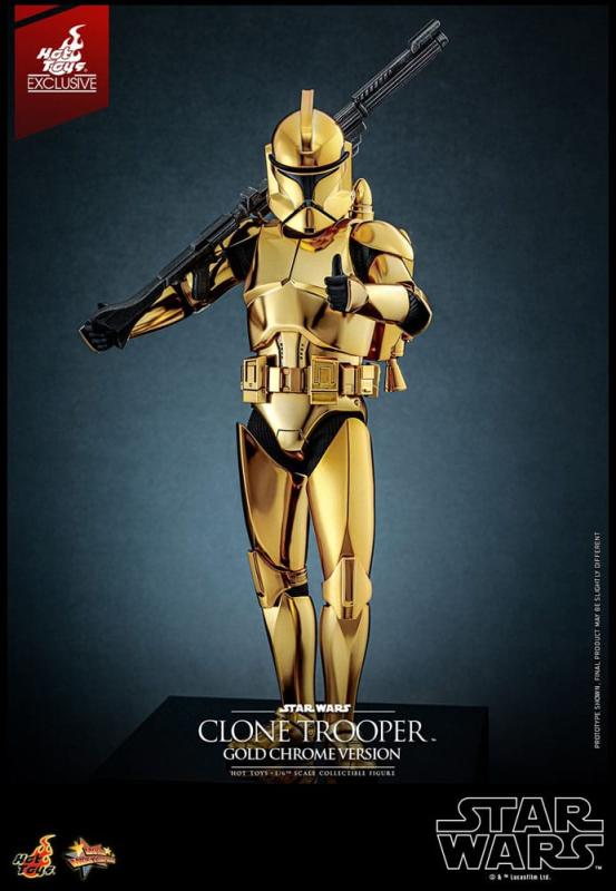 Star Wars Action Figure 1/6 Clone Trooper (Gold Chrome Version) Exclusive 30 cm 12