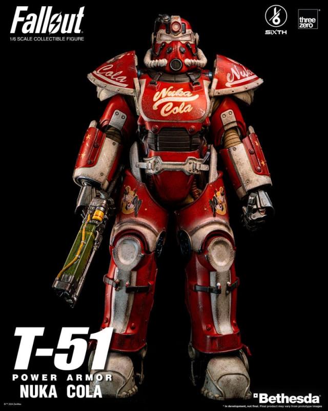 Fallout Action Figure 1/6 T-51 Nuka Cola Power Armor 37 cm