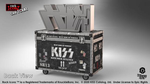 Kiss Rock Ikonz On Tour Road Case Statue + Stage Backdrop Set Alive! Tour
