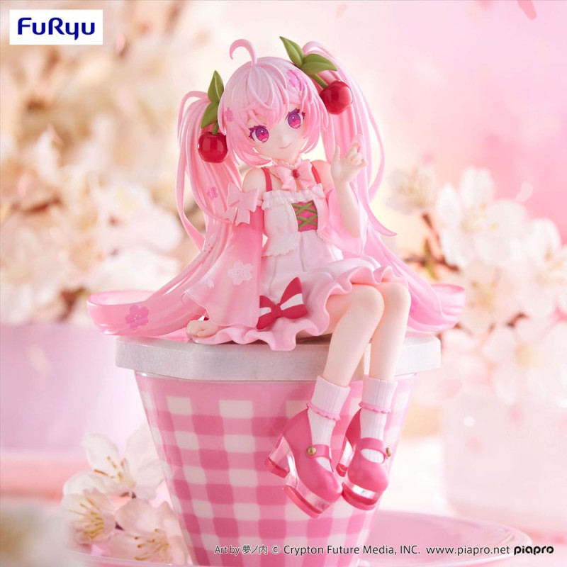 Hatsune Miku Noodle Stopper PVC Statue Sakura Miku 2025 14 cm 2
