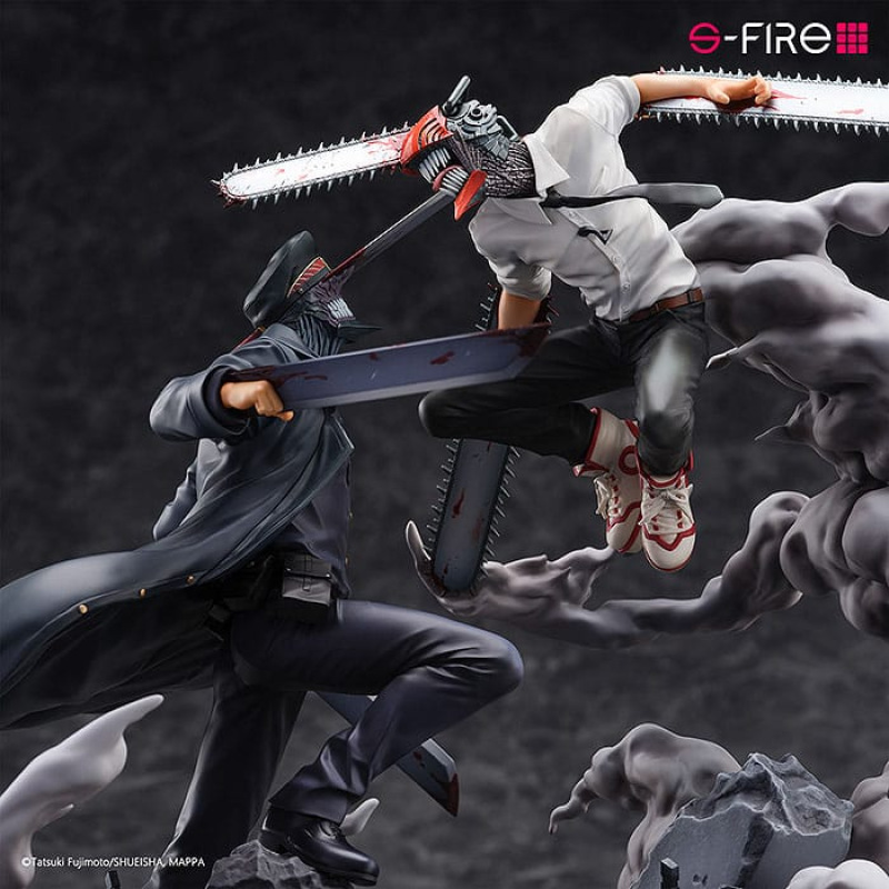 Chainsaw Man Statue Super Situation Figure Chainsaw Man vs. Samurai Sword 26 cm 6