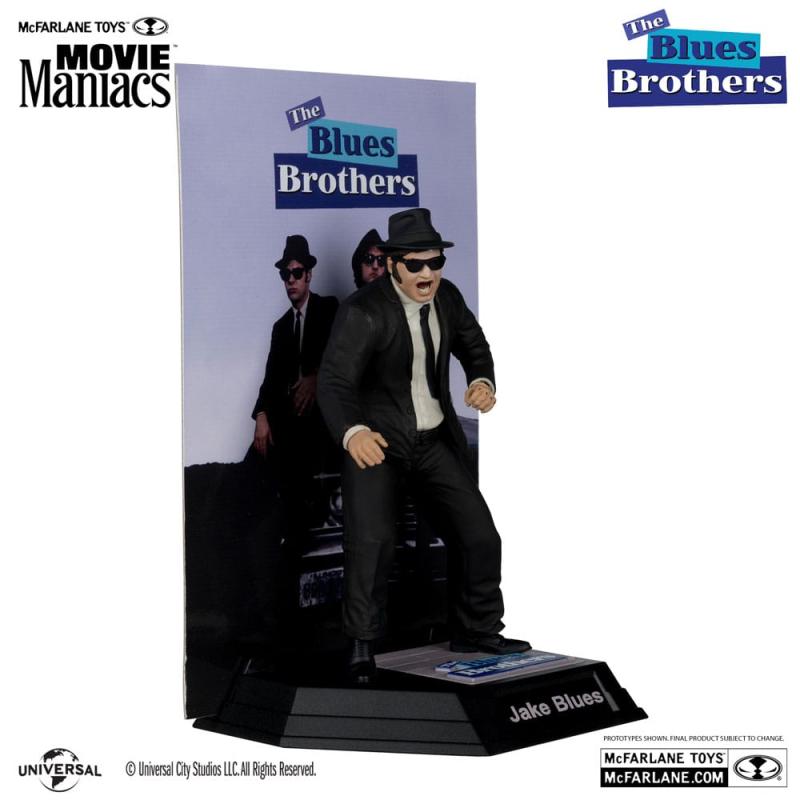 The Blues Brothers Movie Maniacs PVC Statue 2-Pack Jake & Elwood Blues (Gold Label) 15 cm