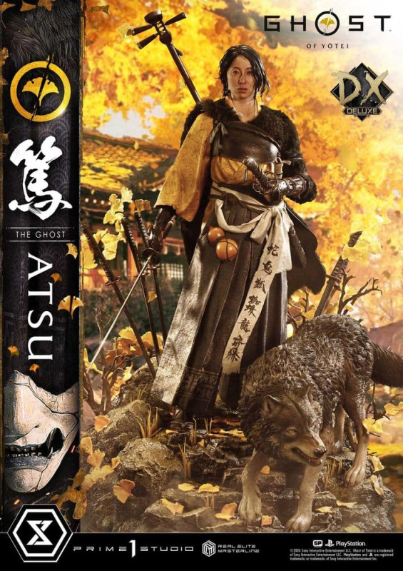 Ghost of Yotei Real Elite Masterline Statue 1/4 Atsu DX Bonus Version 59 cm 7