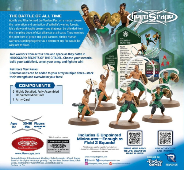 Heroscape Board Game Army Expansion Students of Kalari Pyatt *English Version* 1