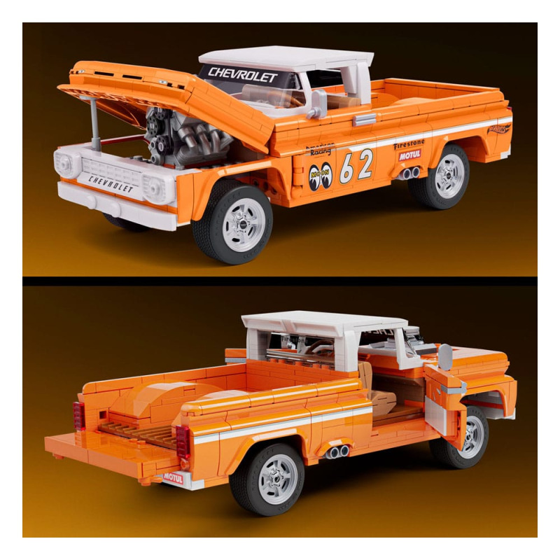 Mattel Brick Shop Hot Wheels Elite Series Building Set 1/16 Custom '62 Chevy Pickup 4
