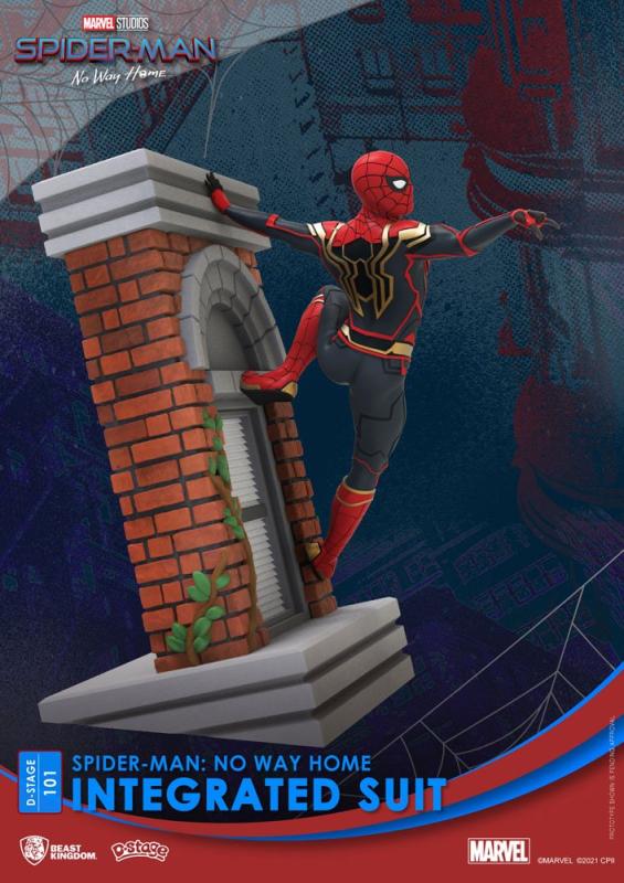 Spider-Man: No Way Home D-Stage PVC Diorama Spider-Man Integrated Suit Closed Box Version 16 cm