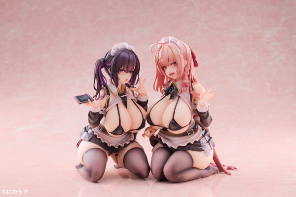 Original Character PVC Statues 1/5 2-Set Koho Miya & Otsuhane Fuwari illustration by Ninoude 18 cm 2