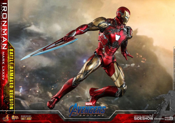 Avengers: Endgame Movie Masterpiece Diecast Action Figure 1/6 Iron Man Mark LXXXV (Battle Damaged Ve 11