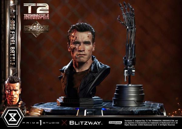 Terminator 2 Museum Masterline Series Statue 1/3 T-800 Final Battle Deluxe Version 75 cm
