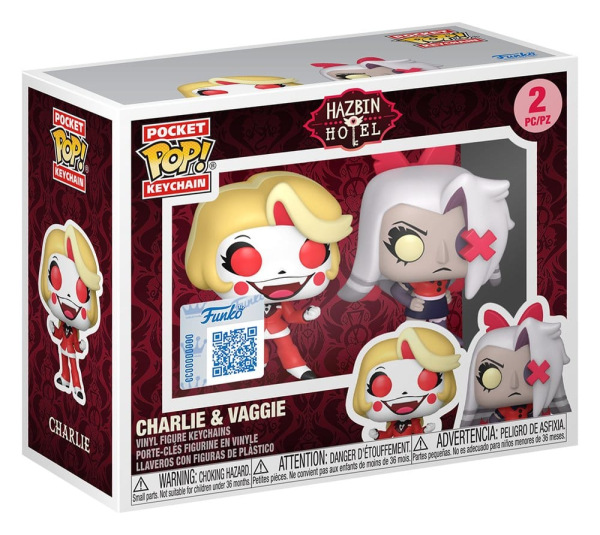 Hazbin Hotel POP! Vinyl Keychain 2-Pack Charlie & Vaggie 4 cm 1