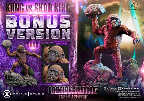 Godzilla x Kong: The New Empire Ultimate Diorama Masterline Series Statue Kong vs Skar King Bonus Ve 2
