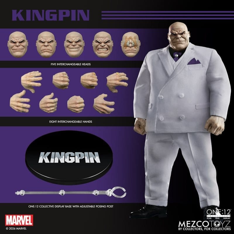 Marvel Comics One:12 Collective Action Figure 1/12 Kingpin 18 cm 9