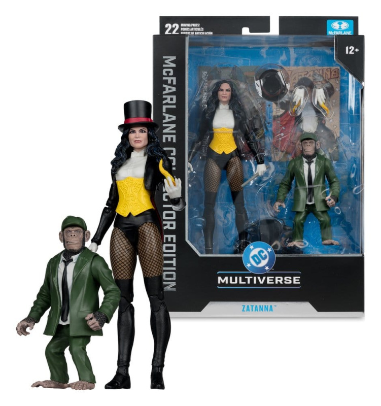 DC Multiverse McFarlane Action Figure Zatanna with Detective Chimp Collector Edition #53 18 cm 4