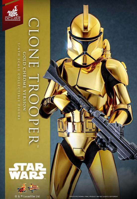 Star Wars Action Figure 1/6 Clone Trooper (Gold Chrome Version) Exclusive 30 cm 1