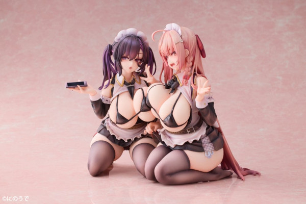 Original Character PVC Statues 1/5 2-Set Koho Miya & Otsuhane Fuwari illustration by Ninoude 18 cm 8
