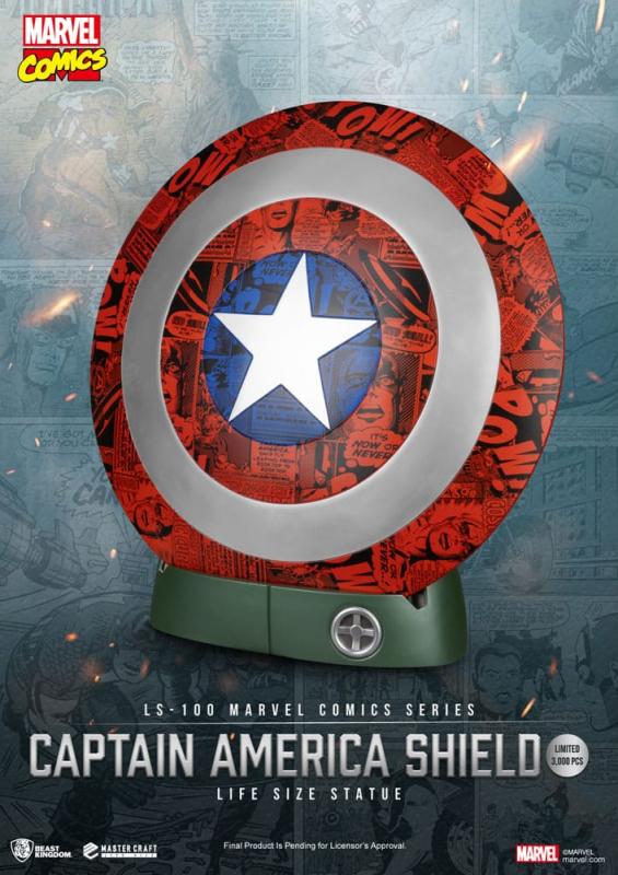 Marvel Comics PVC Captain America Shield Life Size Statue 64 cm 1