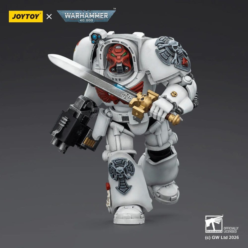 Warhammer 40,000 Action Figure White Scars Terminator 1 with Power Sword and Storm Bolter 14 cm 5