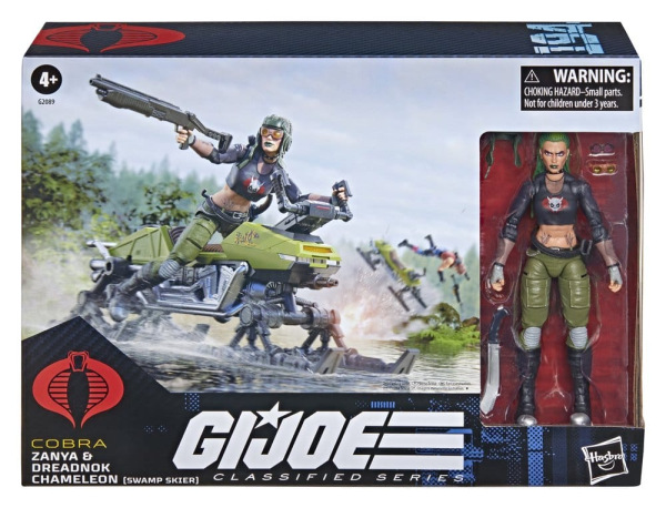 G.I. Joe Classified Series Action Figure and Vehicle Set #194 Zanya and Dreadnok Chameleon (Swamp Sk 4