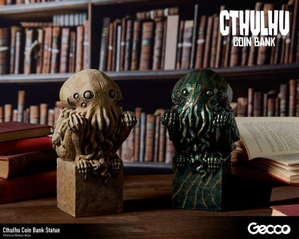 H.P. Lovecraft Cthulhu Mythos Coin Bank Statue Cthulhu (Stone Color) 24 cm