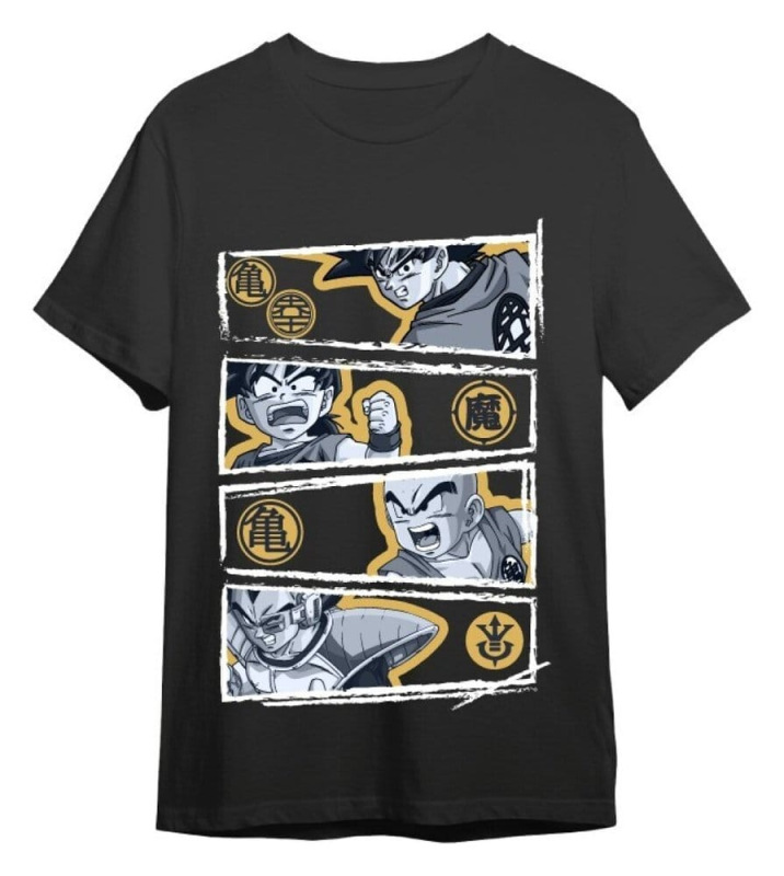 Dragon Ball Z T-Shirt Vegeta Black Size S 1