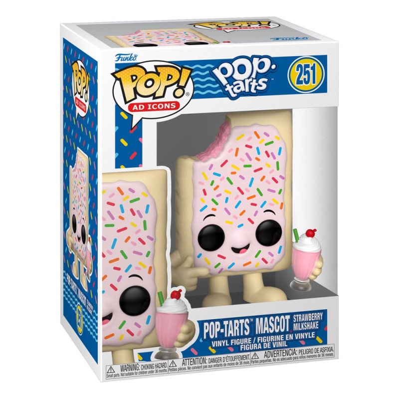 Pop-Tarts POP! Ad Icons Vinyl Figure Pop-Tarts Mascot Strawberry Milkshake 9 cm 1