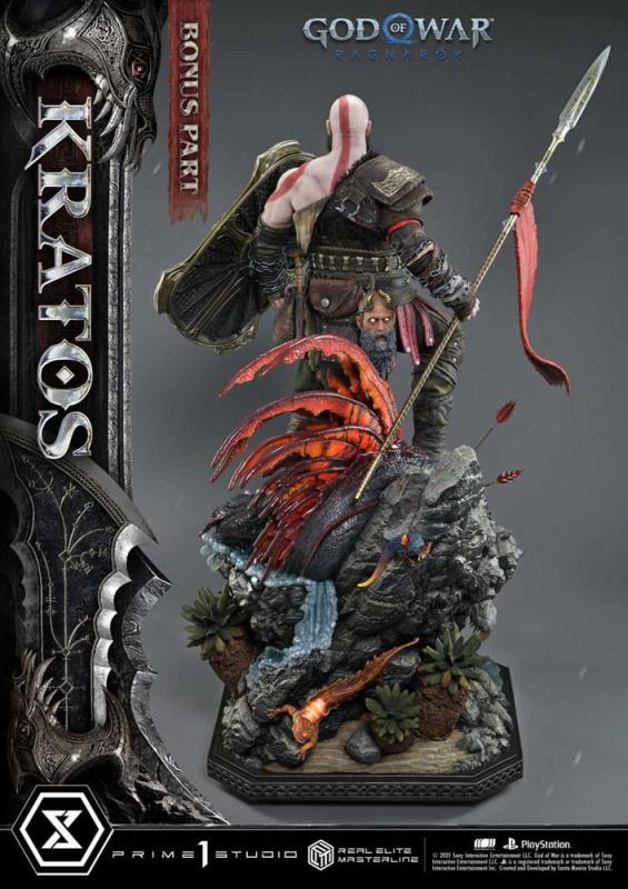 God of War: Ragnarok Real Elite Masterline Series Statue 1/3 Kratos Ultimate Bonus Version 95 cm 6