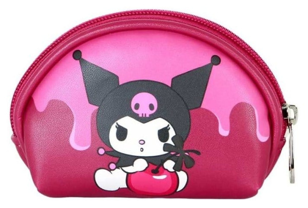 Sanrio Casual Oval Coin Purse Kuromi Cherry 2