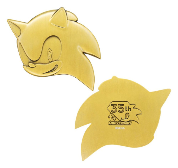 Sonic the Hedgehog Medallion Set 35th Anniversary Then & Now Limited Edition 1