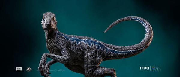 Jurassic World Icons Statue Velociraptor B Blue 7 cm 7