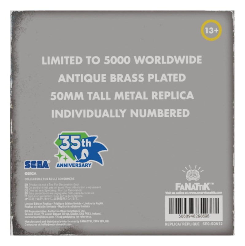 Sonic the Hedgehog Replica 35th Anniversary Metal Boot Limited Edition 5