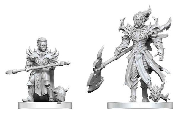 Pathfinder Battles Deep Cuts Unpainted Miniature Pyre & Godclaw Hellknights 14 cm