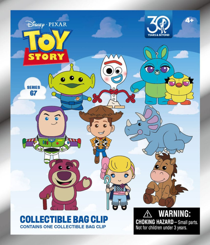 Toy Story 3D PVC Bag Clips 30th Anniversary Series 67 Display (24) 2