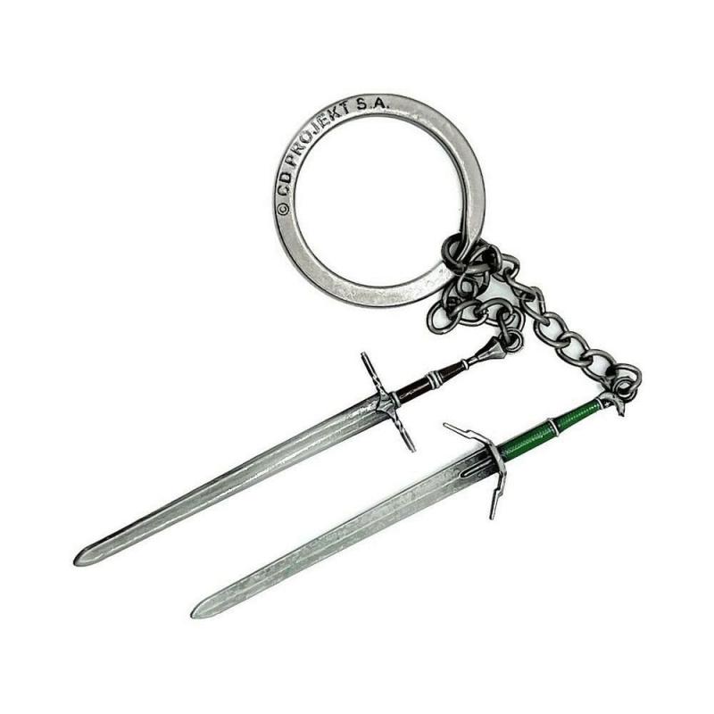 The Witcher III: Wild Hunt Keychain Geralt Two Swords