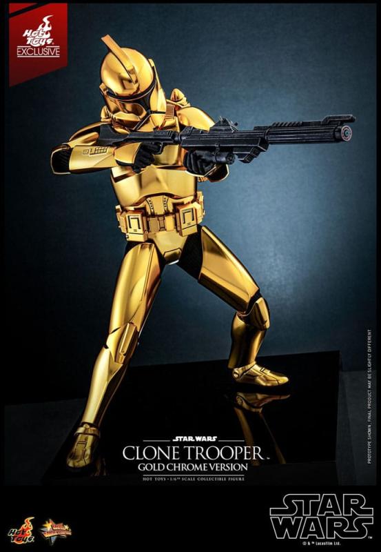 Star Wars Action Figure 1/6 Clone Trooper (Gold Chrome Version) Exclusive 30 cm 10