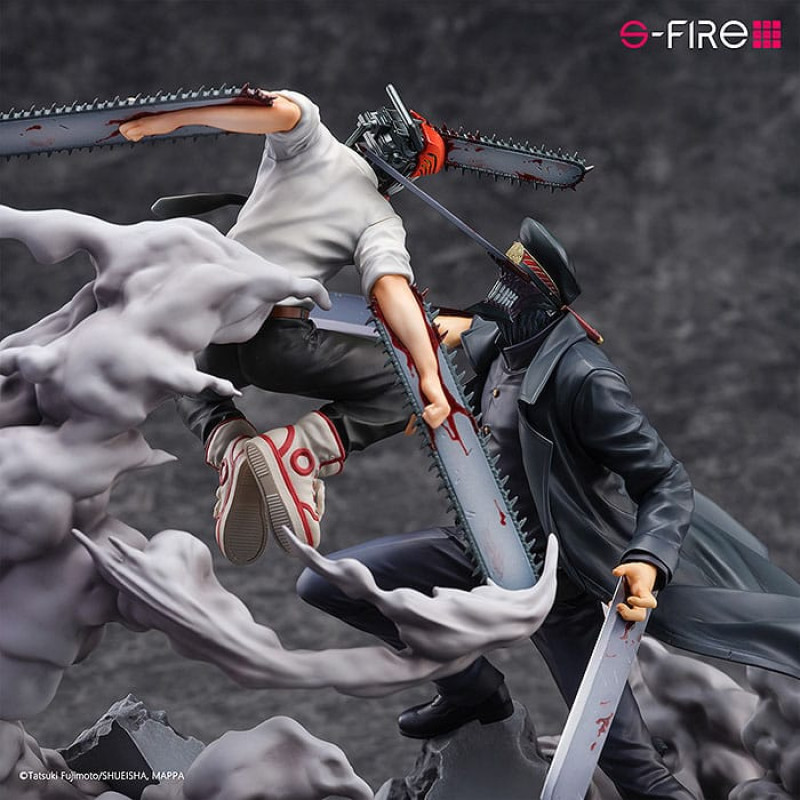 Chainsaw Man Statue Super Situation Figure Chainsaw Man vs. Samurai Sword 26 cm 8