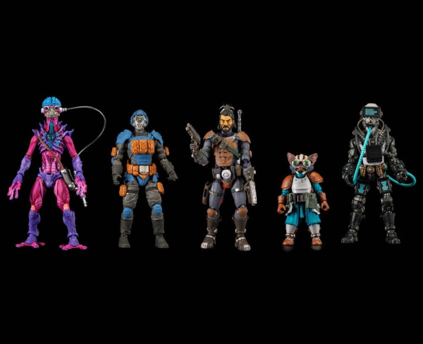 Cosmic Legions Action Figure Accessory Heads Pack 5