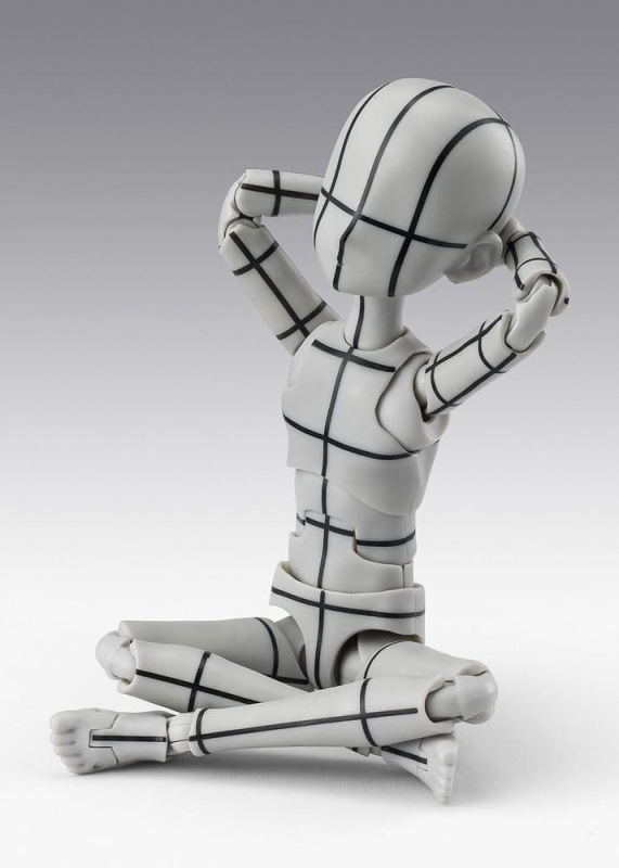 S.H.Figuarts Action Figure Body-Kun -Ken Sugimori- Edition -Wireframe- (Gray Color Ver.) 13 cm 1