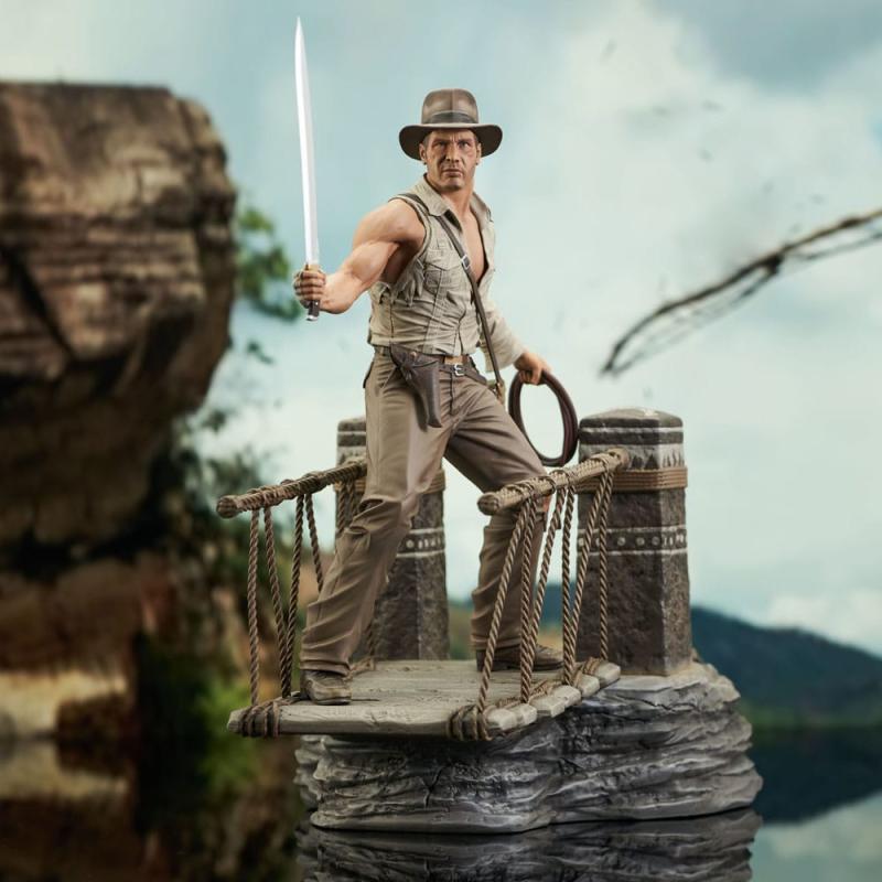 Indiana Jones and the Temple of Doom Deluxe Gallery PVC Statue Rope Bridge 28 cm