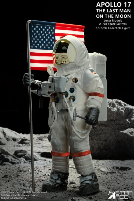NASA Apollo 17 Action Figure 1/6 The Last Man on the Moon 30 cm 10