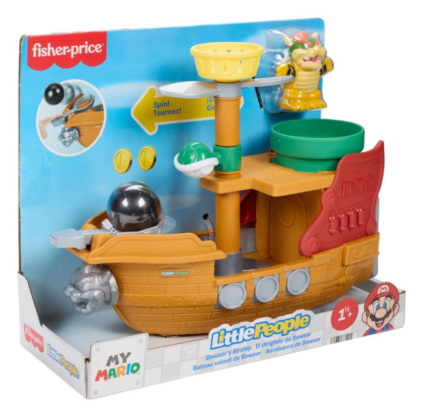 My Mario Little People Playset Bowser's Airship 6