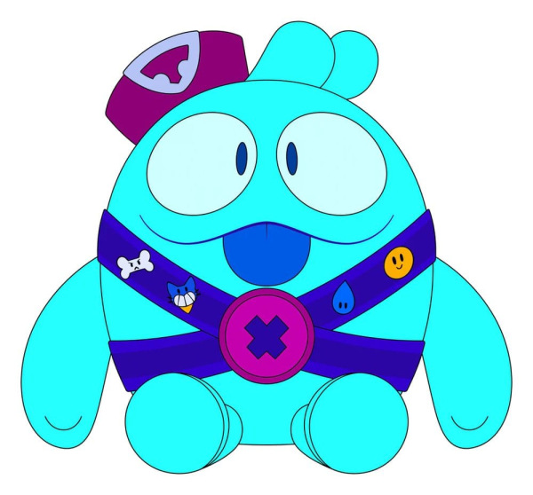 Brawl Stars Plush Figure Squeak 22 cm