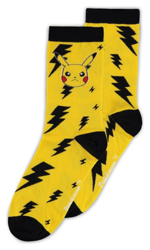 Pokémon Socks 3-Pack Crew 39-42 1