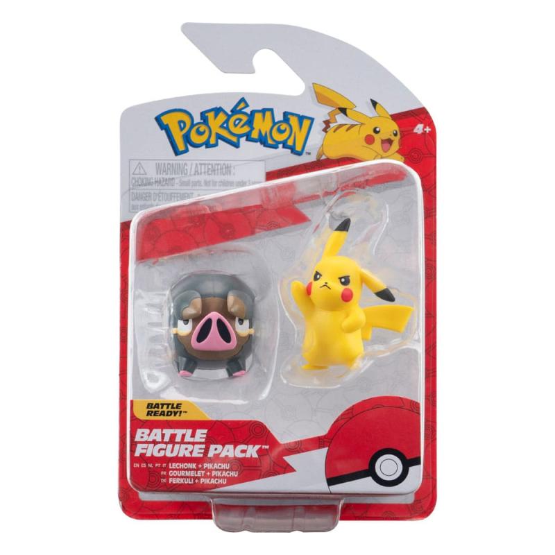 Pokémon Battle Figure Set Figures 2-Pack Pikachu #5, Lechonk 5 cm