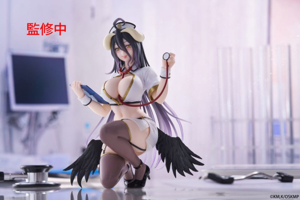Overlord PVC Statue Desktop Cute Figure Albedo Nurse Ver. Renewal 13 cm 10