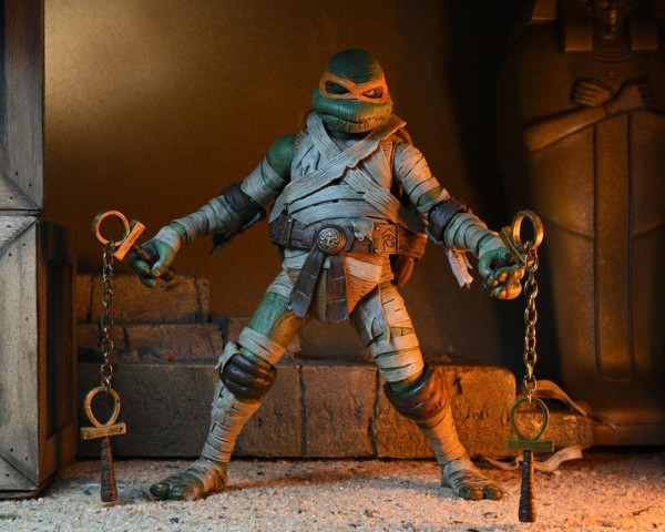 Universal Monsters x Teenage Mutant Ninja Turtles Action Figure Ultimate Michelangelo as The Mummy 1 11