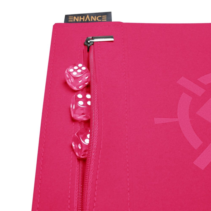 Enhance Tabletop Accessories Roll on a Scroll Dice and Rolling Mat Pink 2