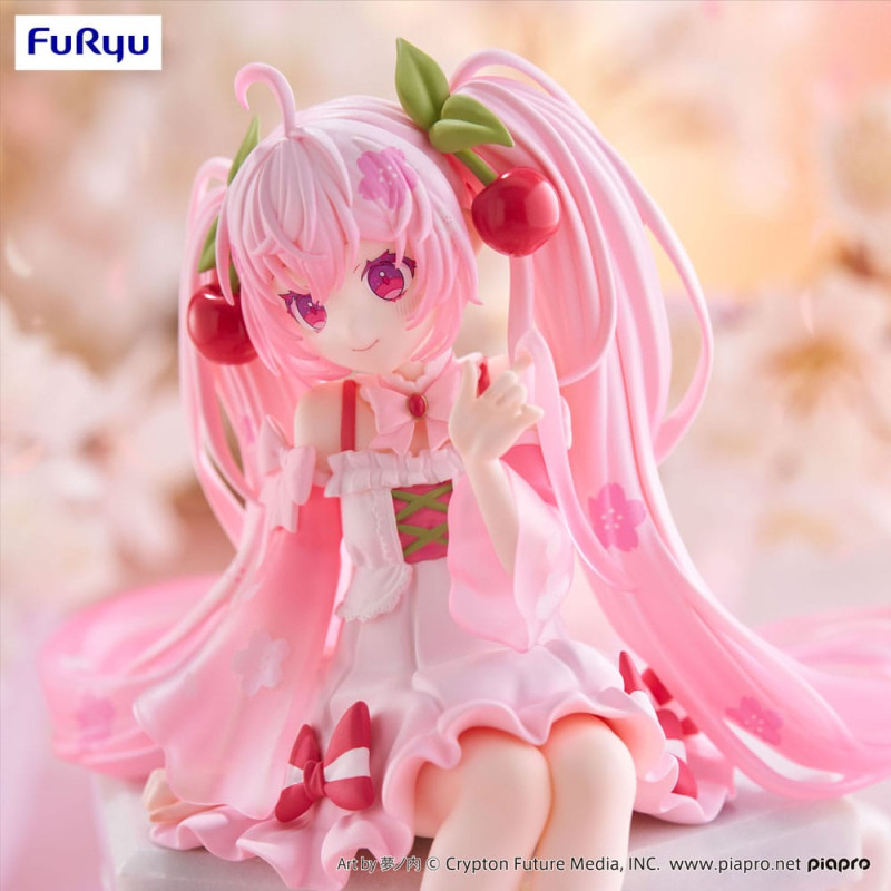 Hatsune Miku Noodle Stopper PVC Statue Sakura Miku 2025 14 cm 5