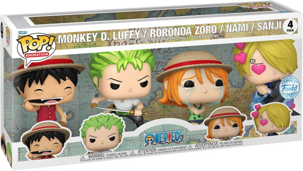 One Piece POP! Animation Vinyl Figure 4-Pack Refresh 4PK(EMEA) 9 cm 1