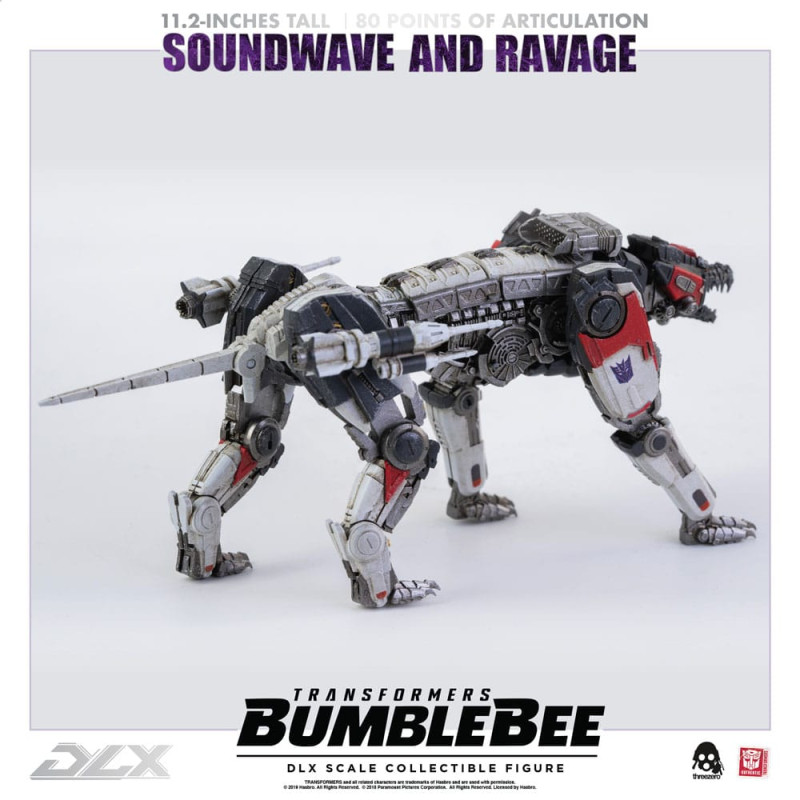 Transformers Bumblebee DLX Action Figure 2-Pack 1/6 Soundwave & Ravage 28 cm 1